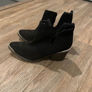 Black western style booties